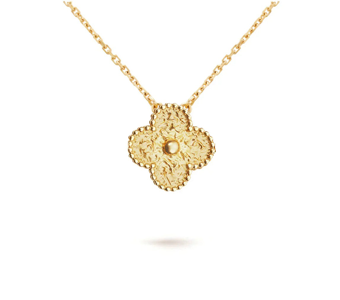 [AM]15MM CLOVER FLOWER PENDANT NECKLACE COLLECTION