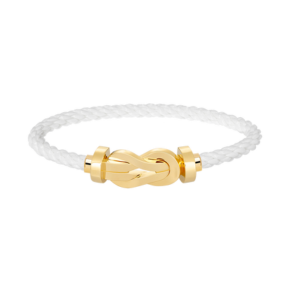 [AM]LARGE 8-FIGURE BUCKLE BRACELET - GOLD
