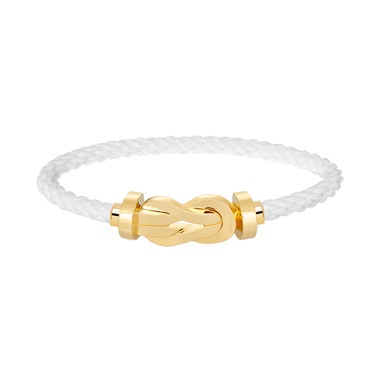 [AM]LARGE 8-FIGURE BUCKLE BRACELET - GOLD