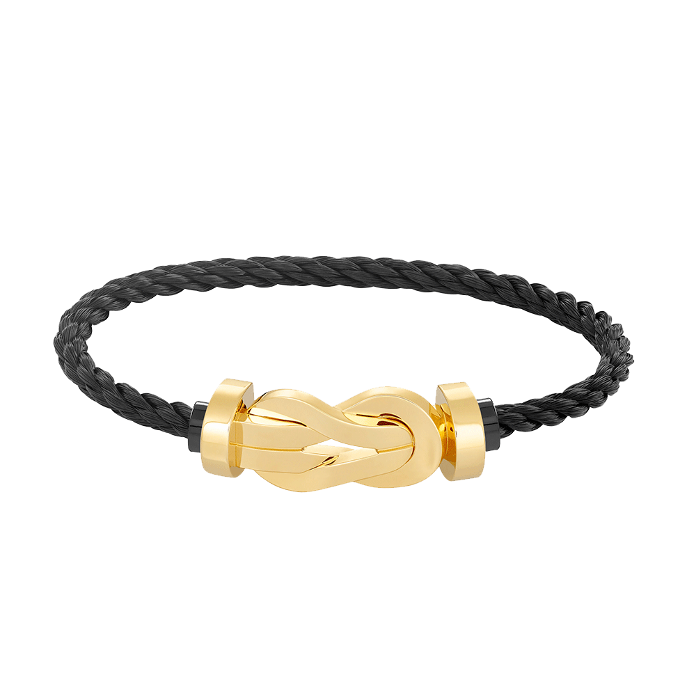 [AM]LARGE 8-FIGURE BUCKLE BRACELET - GOLD