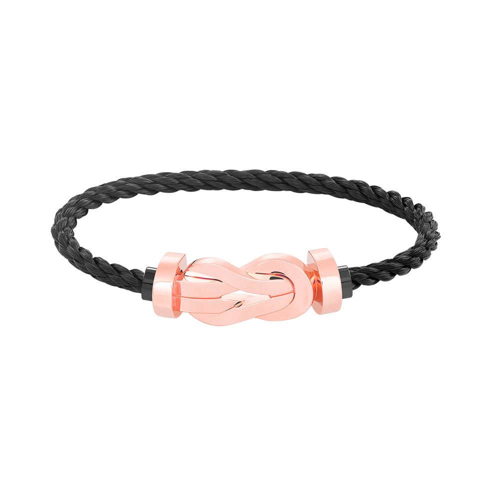 [AM]LARGE 8-FIGURE BUCKLE BRACELET - ROSE GOLD