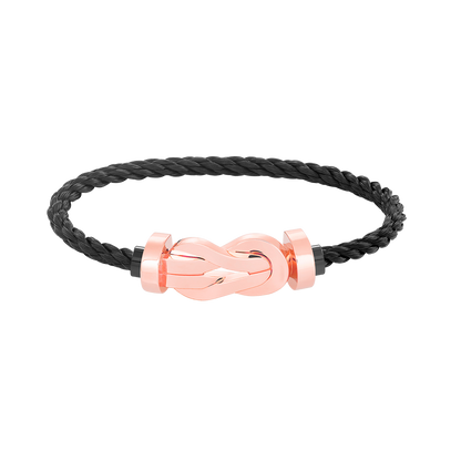 [AM]LARGE 8-FIGURE BUCKLE BRACELET - ROSE GOLD