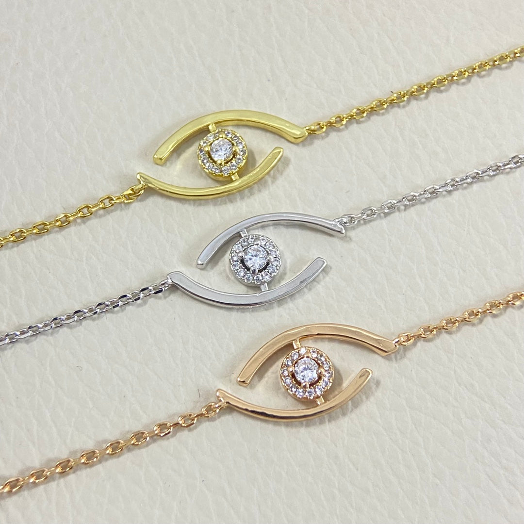 [AM]LUCKY EYE PAVÉ-SET DIAMOND BRACELET