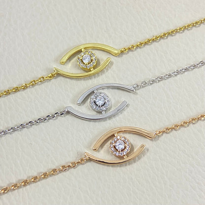 [AM]LUCKY EYE PAVÉ-SET DIAMOND BRACELET