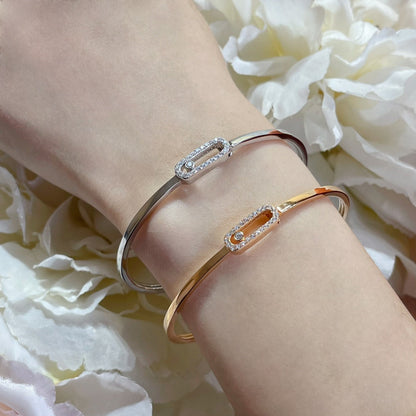 [AM]MOVE UNO PAVÉ FLEX BANGLE (MEDIUM)