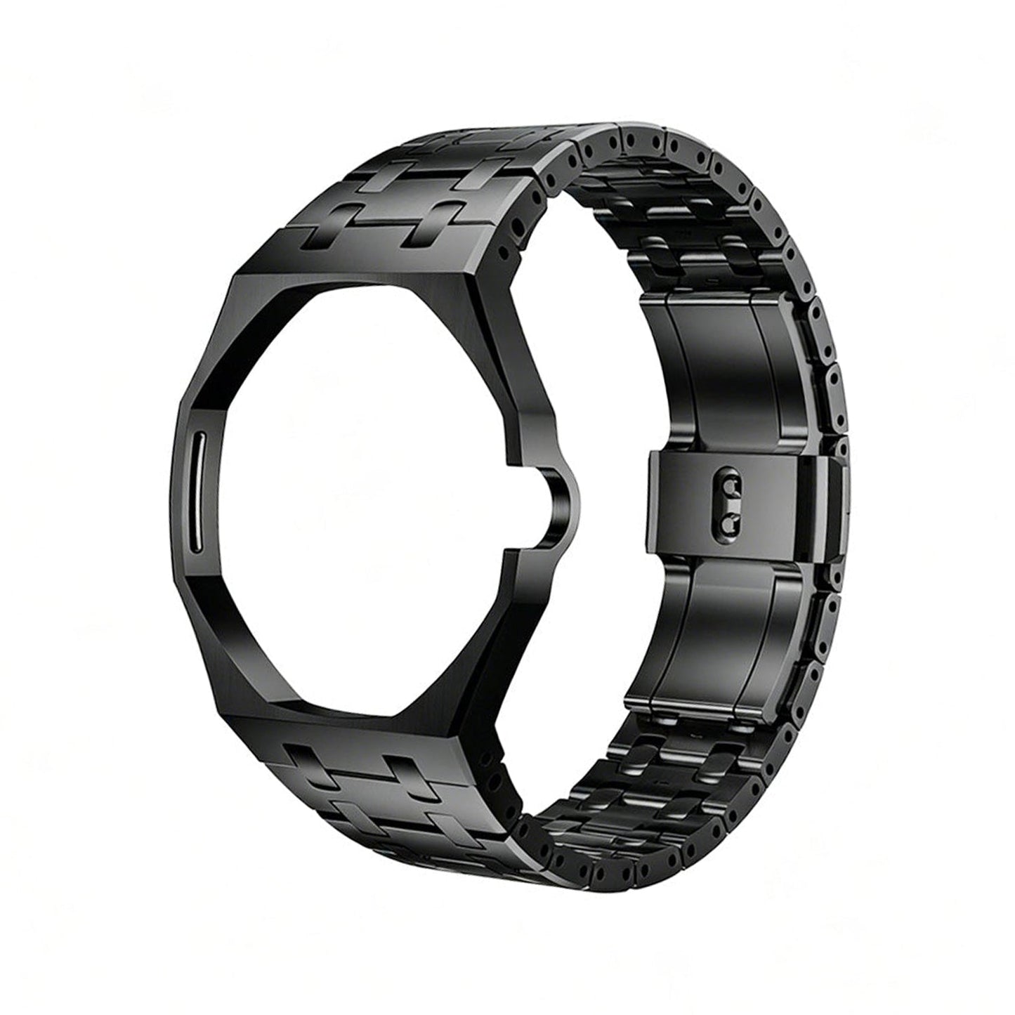[AM]OAK POP BLACK STEEL CASE & SILICONE STRAP