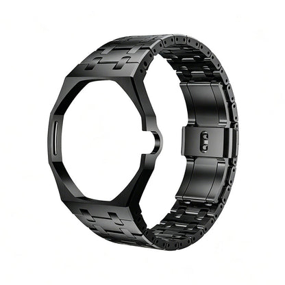 [AM]OAK POP BLACK STEEL CASE & SILICONE STRAP