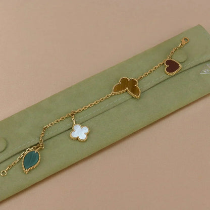 [AM]LUCKY NATURE MULTI-CHARM BRACELET