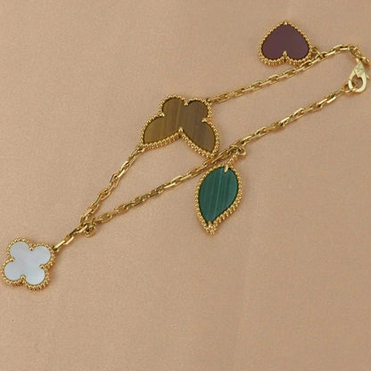 [AM]LUCKY NATURE MULTI-CHARM BRACELET