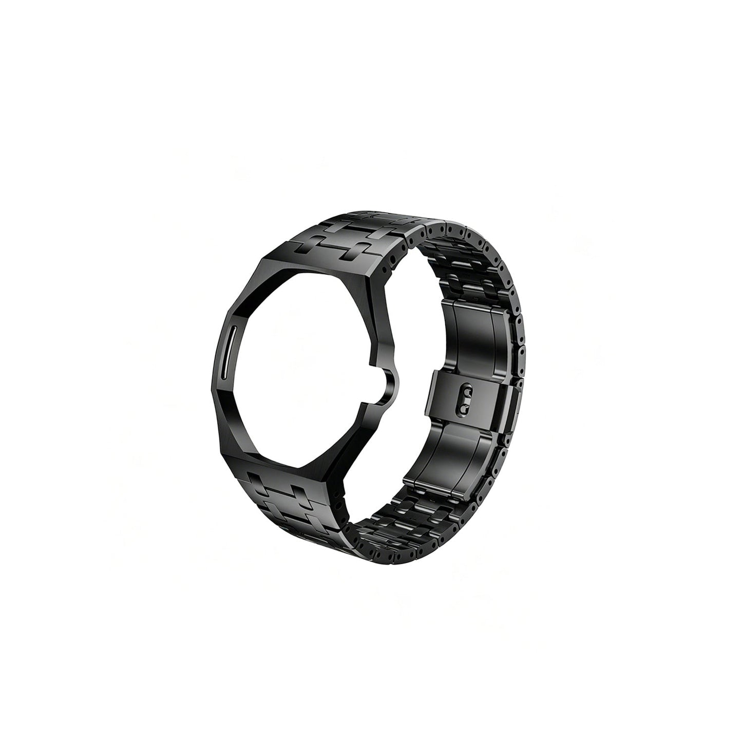 [AM]OAK POP EXCLUSIVE BLACK STEEL STRAP