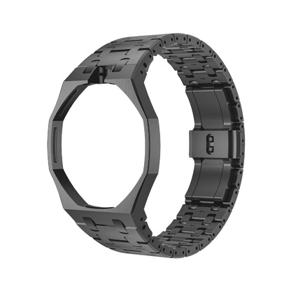 [AM]OAK POP BLACK STEEL CASE & SILICONE STRAP