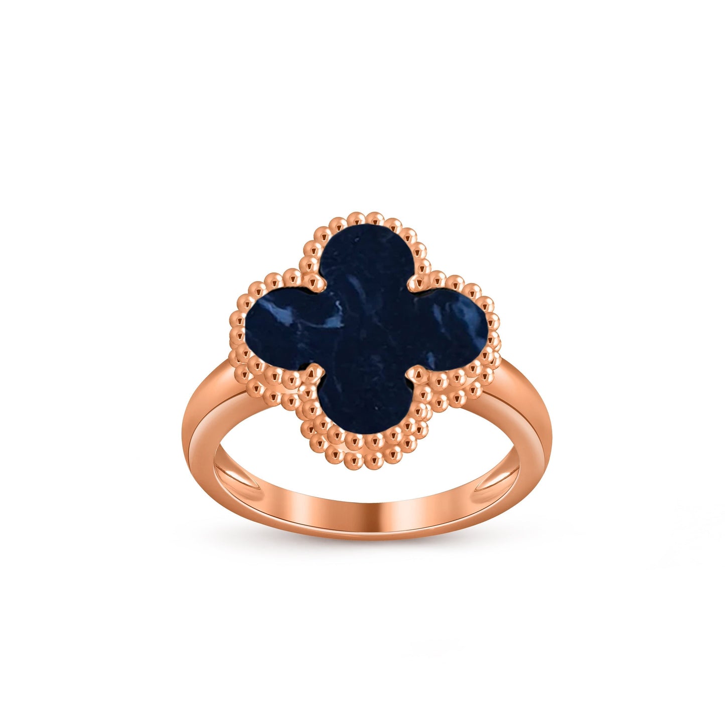 [AM]LUCKY CLOVER VINTAGE ROSE GOLD RING COLLECTION