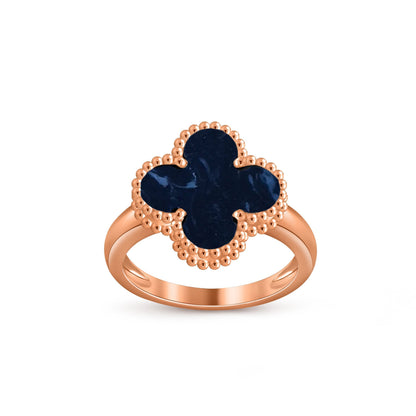 [AM]LUCKY CLOVER VINTAGE ROSE GOLD RING COLLECTION