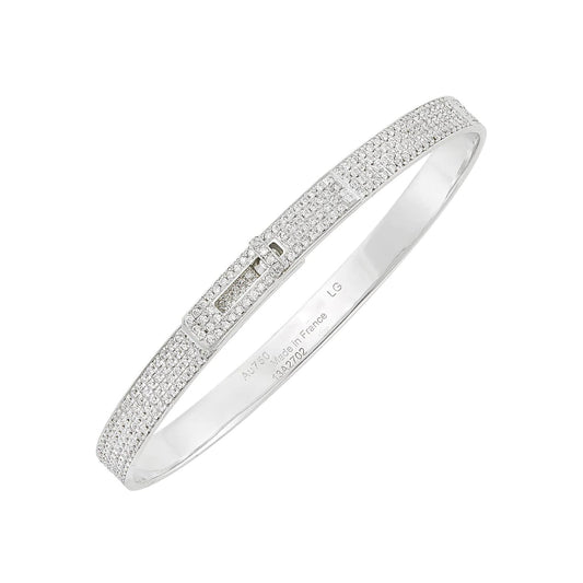 [AM]HM KELLY BRACELET IN SILVER AND FULL PAVE DIAMOND