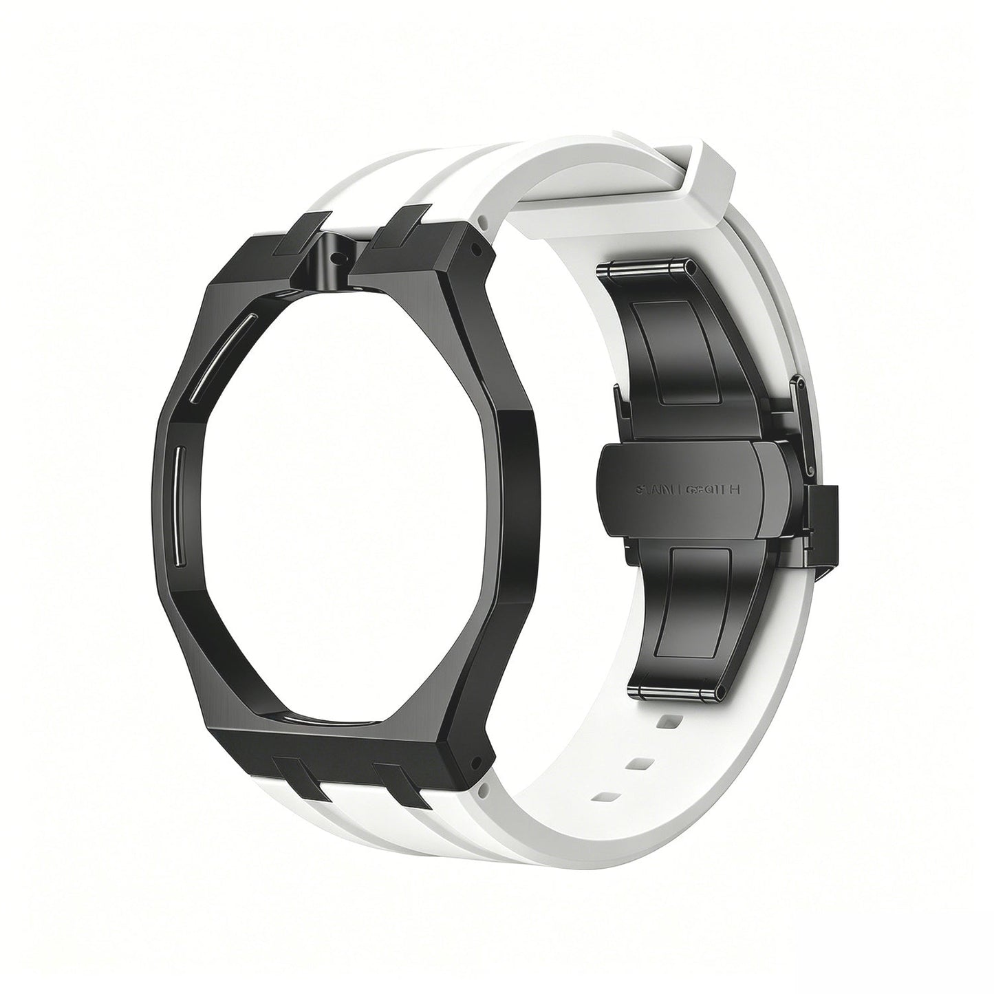 [AM]OAK POP BLACK STEEL CASE & SILICONE STRAP