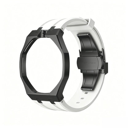 [AM]OAK POP BLACK STEEL CASE & SILICONE STRAP
