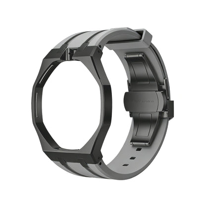 [AM]OAK POP BLACK STEEL CASE & SILICONE STRAP