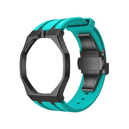 [AM]OAK POP BLACK STEEL CASE & SILICONE STRAP