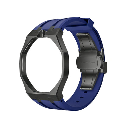 [AM]OAK POP BLACK STEEL CASE & SILICONE STRAP