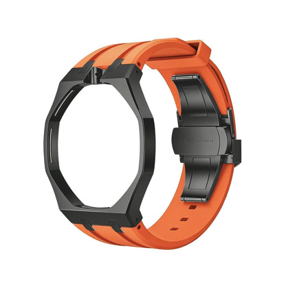 [AM]OAK POP BLACK STEEL CASE & SILICONE STRAP