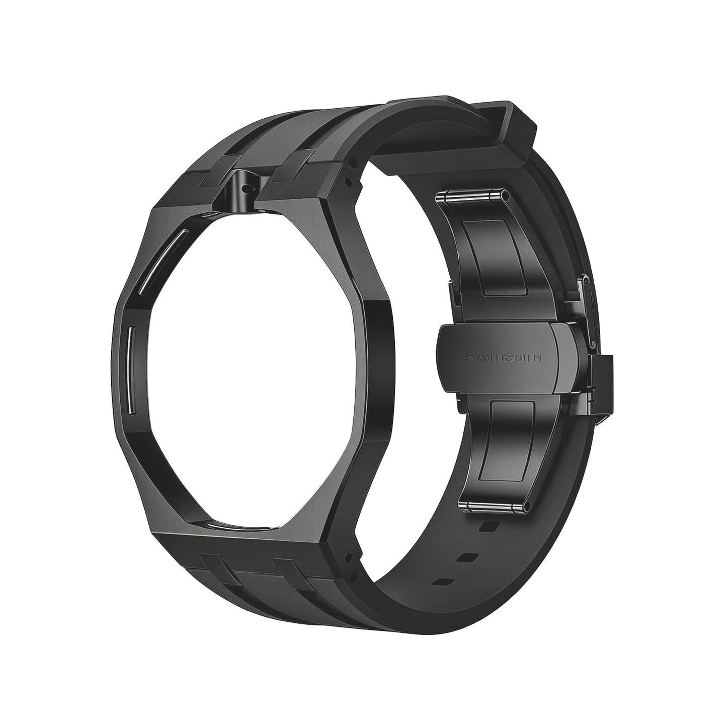 [AM]OAK POP BLACK STEEL CASE & SILICONE STRAP