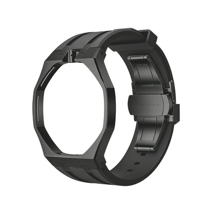 [AM]OAK POP BLACK STEEL CASE & SILICONE STRAP