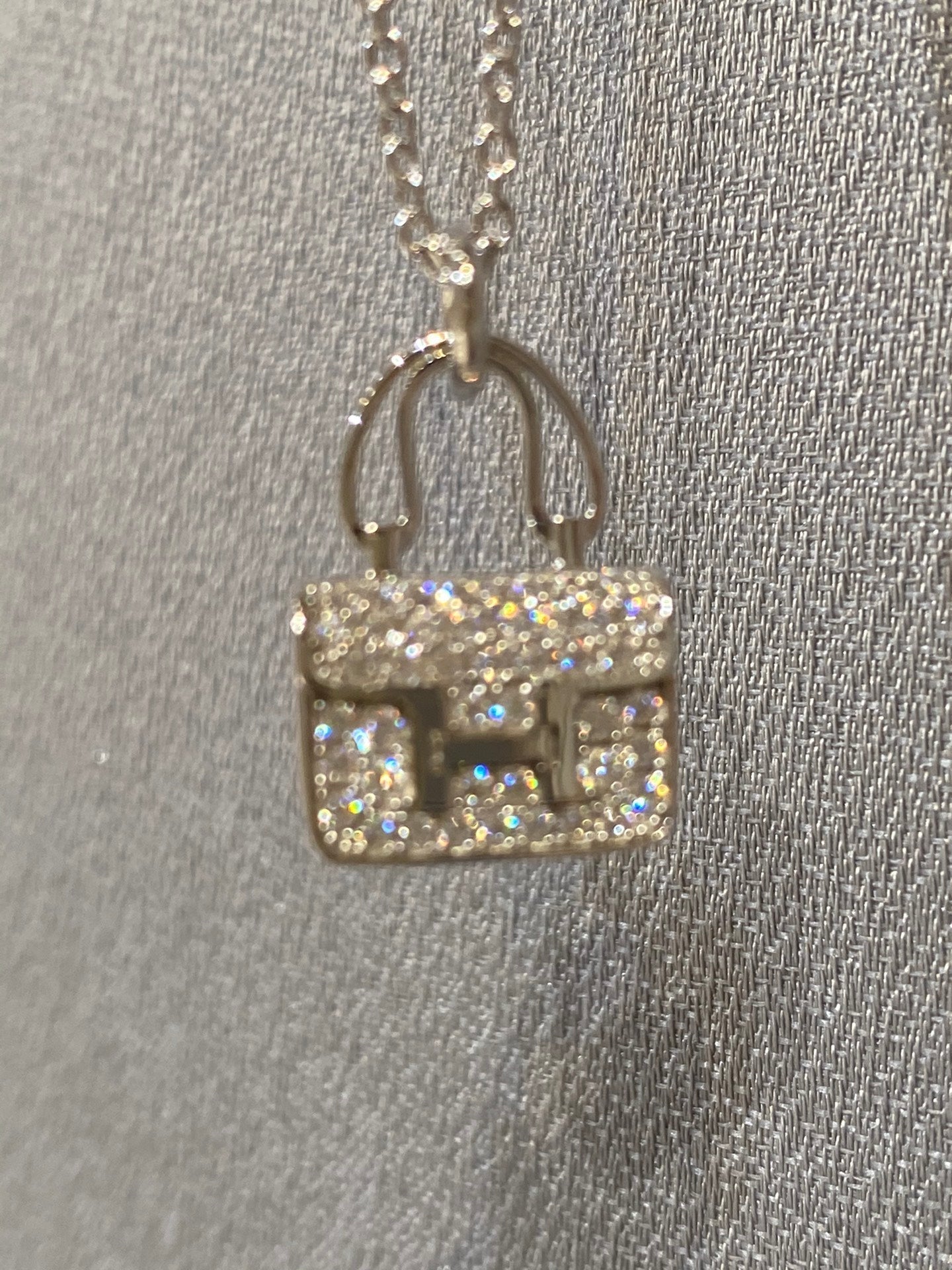 [AM]CONSTANCE PEDANT DIAMOND NECKLACE