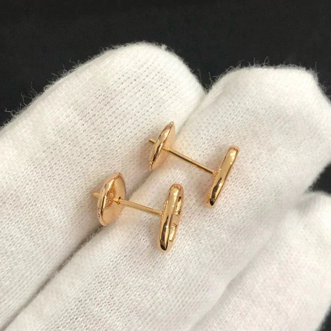 [AM]CHAINE SMALL EARRINGS GOLD AND SILVER