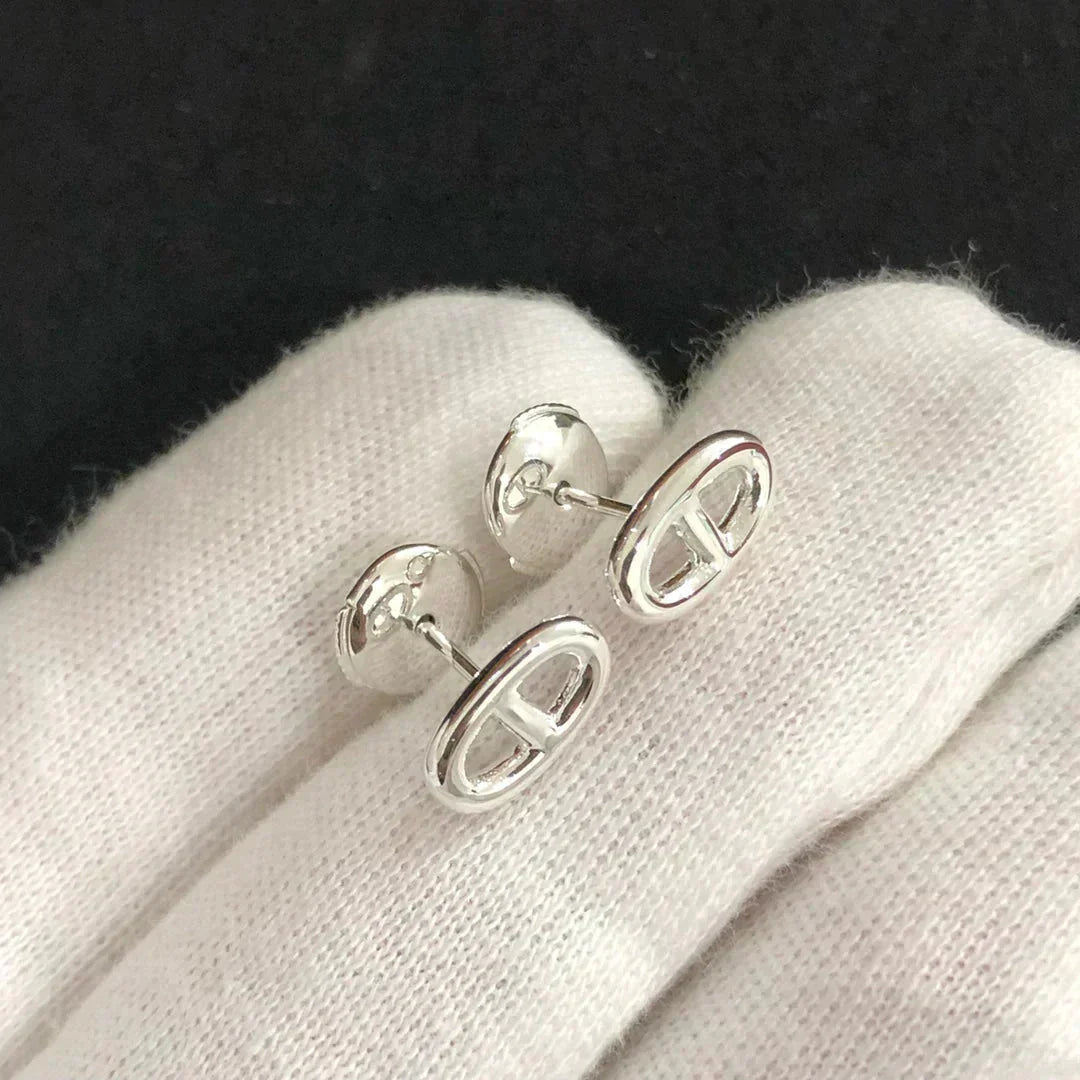 [AM]CHAINE SMALL EARRINGS GOLD AND SILVER