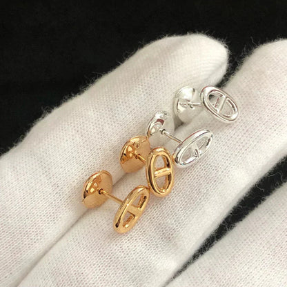 [AM]CHAINE SMALL EARRINGS GOLD AND SILVER