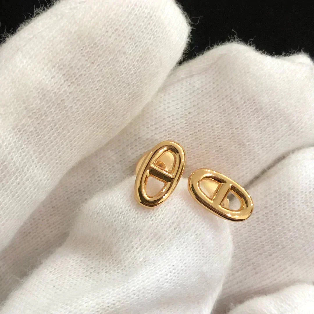 [AM]CHAINE SMALL EARRINGS GOLD AND SILVER