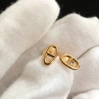 [AM]CHAINE SMALL EARRINGS GOLD AND SILVER