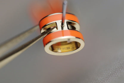 [AM]MINI POP H EARRINGS ORANGE