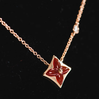 [AM]STAR NECKLACE ROSE GOLD 1 DIAMOND