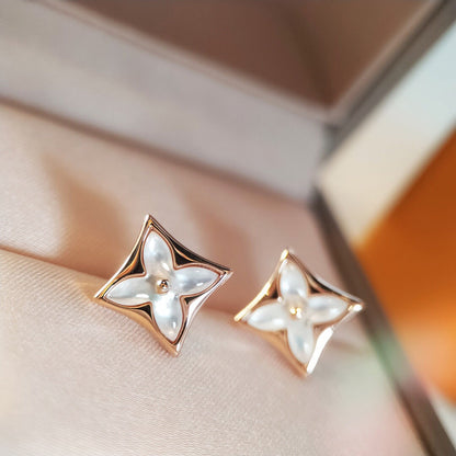 [AM]STAR MOP ROSE GOLD EARRINGS