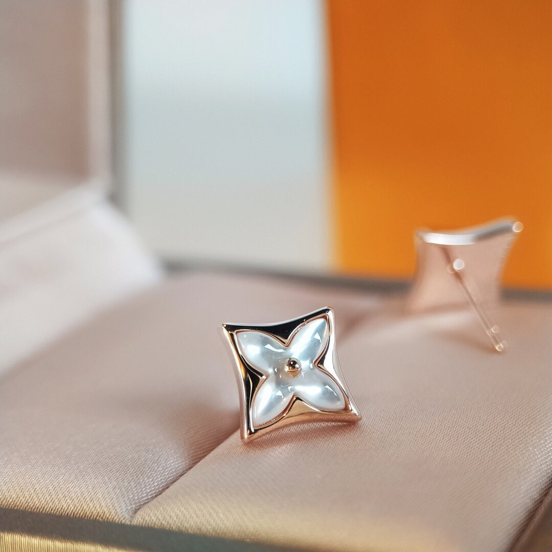 [AM]STAR MOP ROSE GOLD EARRINGS