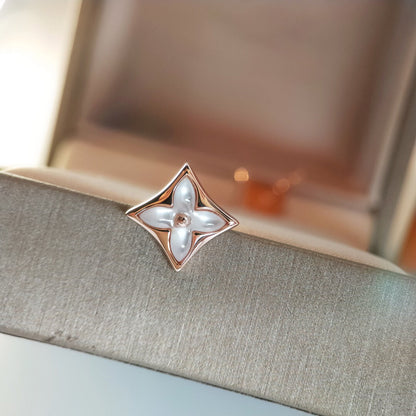 [AM]STAR MOP ROSE GOLD EARRINGS