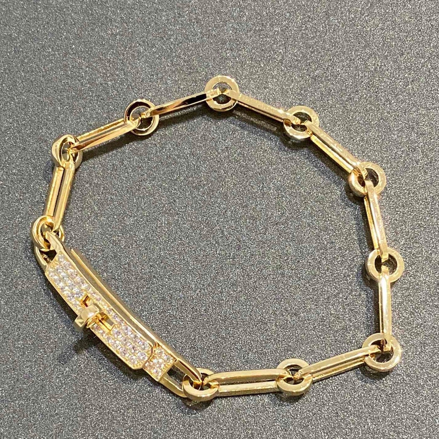 [AM]CHAINE BRACELET SMALL MODEL DIAMOND