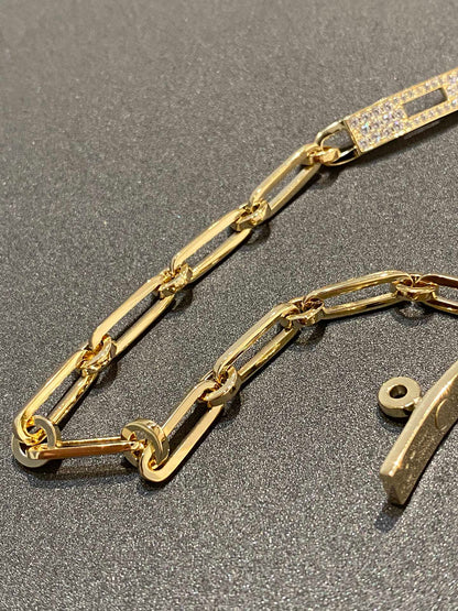 [AM]CHAINE BRACELET SMALL MODEL DIAMOND