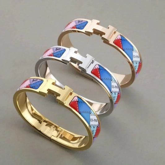 [AM]H BRACELET DOTTED BORDER 12MM