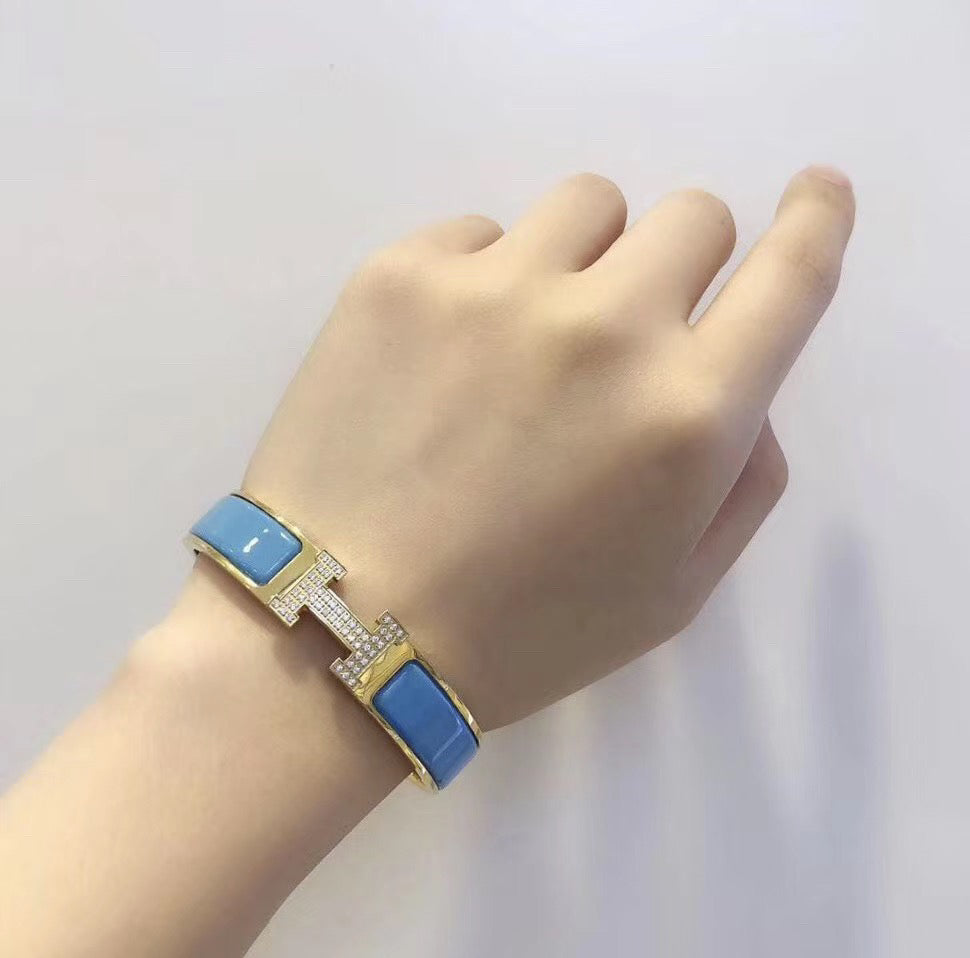 [AM]H CLOUD BLUE BRACELET GOLD DIAMOND