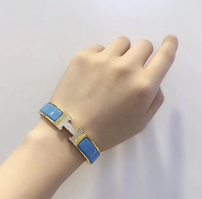[AM]H CLOUD BLUE BRACELET GOLD DIAMOND