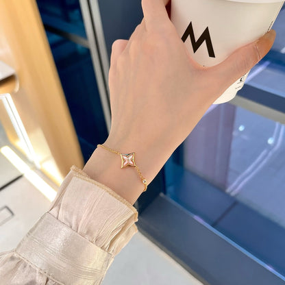 [AM]STAR 1 DIAMOND ROSE GOLD BRACELET