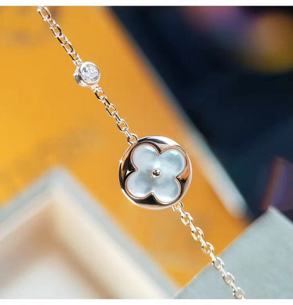 [AM]SUN MOP GOLD 1 DIAMOND NECKLACE