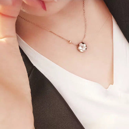 [AM]SUN MOP GOLD 1 DIAMOND NECKLACE