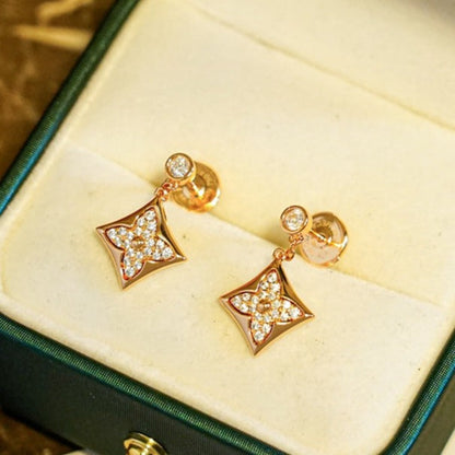 [AM]STAR DIAMONDS EARRINGS GOLD