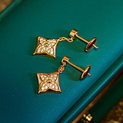 [AM]STAR DIAMONDS EARRINGS GOLD