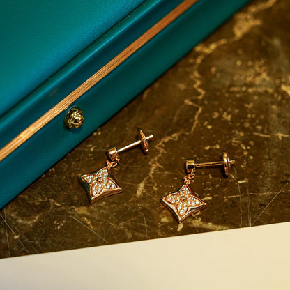 [AM]STAR DIAMONDS EARRINGS GOLD