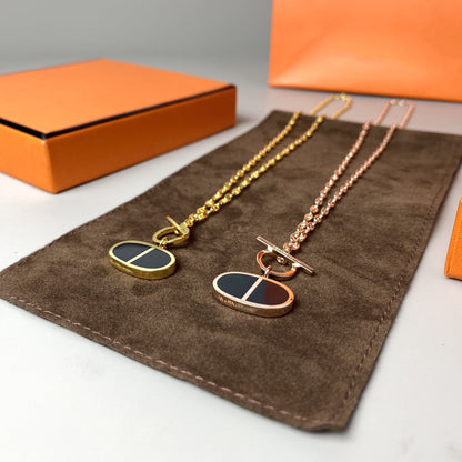 [AM]CHAINE VERSO BLACK CERAMIC NECKLACE