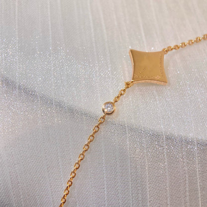 [AM]COLOR STAR CARNELIAN ROSE GOLD DIAMOND BRACELET